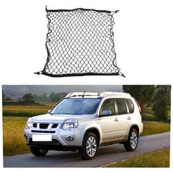 HYJSQ Car Trunk Cargo Organizer Net for Nissan X-Trail Rogue T31 2008-2024, Rear Storage Luggage Net Adjustable Elastic Organizer Net
