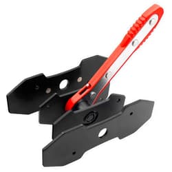 FIVE BANANAS Brake Caliper Press Tool, Car Ratcheting Brake Caliper Piston Spreader Press Tool with 2 pcs Steel Plates, Red