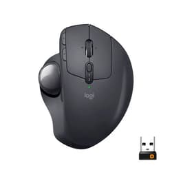 Logitech MX Ergo Wireless Trackball Mouse, (Bluetooth or USB), Rechargeable,Color Graphite.