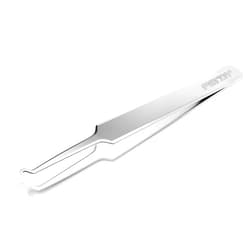 FEITA Blackhead Acne Extraction Tweezers - FEITA Pro & Surgical-Grade Stainless Steel Bend Curved Comedone Extractor Tweezer Tool for Remove Whitehead and Clogged Pores, Pimple - Silver
