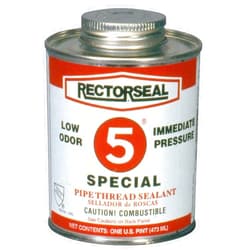 Rectorseal 26431 Pint Brush Top No.5 Special Pipe Thread Sealant , Yellow