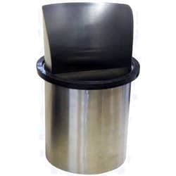 Rattleware Round Knock Box with Splash Guard - Heavy Duty Stainless Steel Construction - Ideal for Espresso Grounds Disposal - Perfect for High-Volume Espresso Bars