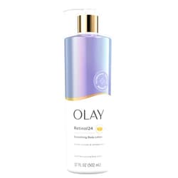 Olay Body Lotion Smoothing for Women with Retinol, 24hr Moisturizing, Vitamin E & Vitamin B3 Complex, Fast Absorbing Formula, 17 fl oz