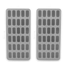 YEQIN Pack of 2 Plastic Bobbin Storage Case Bobbin Boxes Thread Organizer Holds 60pcs Bobbins - Sewing Craft Plastic Case Storage Box - Box Only (Grey)