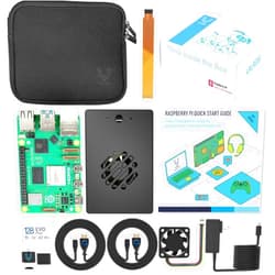 Vilros Raspberry Pi 5-4GB Starter Kit - Turbo Cooled MAX Edition - 128GB Memory (Aluminum Black)
