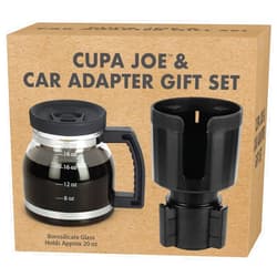 Funwares Unique Coffee Mug, Perfect Gag Gift, Funny Cool Big Coffee Mug for Men and Women! 20 oz Cupa Joe Jumbo Mug with Spill-Proof Travel Lid and Car Cup Expandable Adapter