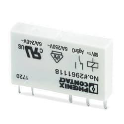 PHOENIX CONTACT 2961118 RELAY, POWER, SPDT, 60VDC, 6A, SOCKET