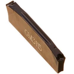Sandvik Coromant CoroCut 2-Edge Carbide Grooving Insert, GM Geometry, GC3115 Grade, Multi-Layer Coating, 2 Cutting Edges, N123L2-0800-0005-GM, Neutral Cut, 0.315