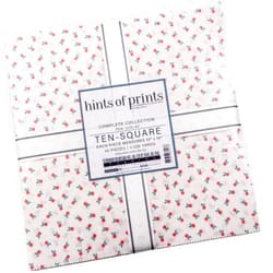 Robert Kaufman Debbie Beaves Flowerhouse Hints of Prints 42 10-inch Squares Layer Cake Robert Kaufman TEN-1235-42