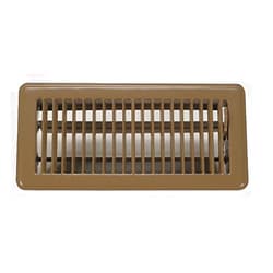 Rocky Mountain Radar Rocky Mountain Goods Floor Register 4X12 (Duct Opening Measurements) - Heavy Duty Walkable Register - Premium Finish - Easy Adjust air Supply Lever - 4 inch by 12 Inch Floor Vent (Brown)