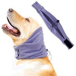 Coppthinktu Dog Calming Headband Hoodie Ear Wraps for Dogs Noise Protection, Dog Ear Covers for Anxiety Relief Noise Canceling, Dog Headband Dog Ear Muffs Head Warp for Grooming Drying Bathing Purple Medium