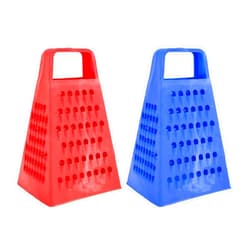 OFXDD Grater with Handle - Plastic Graters for Kitchen - Shredder Kitchen - Grater for Vegetables, Fruits, Cheese & Chocolate, Dishwasher Safe, Form Conus, 2 Pcs