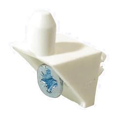 ReplacementScrews White Shelf Support Pins Compatible with IKEA Part 101558 (Pax, KOMPLEMENT) (Pack of 8)