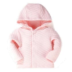 Minicoco 100% Cotton Baby Fall Hoodies Jacket, Comfortable Soft and Warm Baby Spring Jacket,0-24Months Solid-Coloured Coat