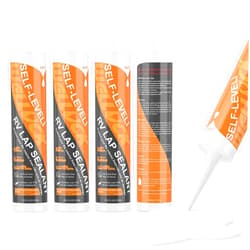 WELLUCK Self Leveling Lap Sealant White RV Roof Sealant, Flexible Repair Caulking Rubber Epdm Sealant for Camper Motorhomes Trailers, Secure Odorless Waterproof&UV All Weather Adhesive 10.3oz 4 Packs