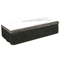 Lorell Sparco SPR1 Chalkboard Eraser, All-Felt, Dustless, Black, 6 x 2 1/2