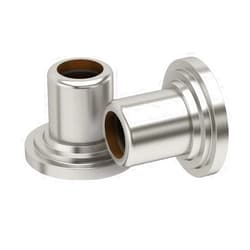 Gatco 830 2-5/8-Inch Diameter Wall Flange Pair, Satin Nickel