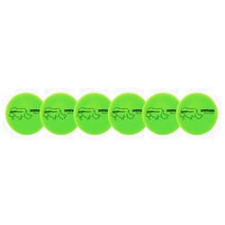 Generic Rhino Skin Dodgeball Set, Neon Green - Set of 6