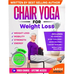 Alex Harper Chair Yoga for Weight Loss & Toning: Complete Guide to Look and Feel Better in Just 10 Minutes a Day - Exercise Book for Seniors over 60 (Defy Aging at Home)