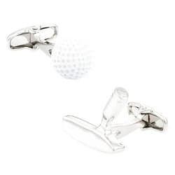 Cracked Pepper Cuff-Daddy Golf Ball & Putter Cufflinks with Presentation Box