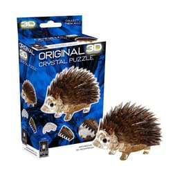 BePuzzled, Hedgehog Original 3D Crystal Puzzle, Perfect for Puzzlers Ages 12 and Up, Challenging to Complete and Beautiful to Display, Collect Them All