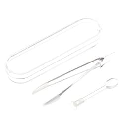 KISEER 5 Pack Clear Portable Travel Contact Lens Remover Tool Kit Eye Tweezer Stick Inserter Set with Soft Tip