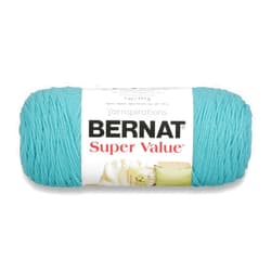 Bernat Super Value Yarn, 7 oz, Gauge 4 Medium Worsted, Aqua