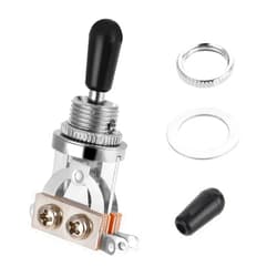 Vin Beauty 3 Way Toggle Switch Short Straight Electric Guitar Toggle Switch Pickup Selector with Tip Knob