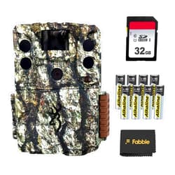Browning Command Ops Elite 20 Trail Camera Bundle with SD Card, Batteries, and Cleaning Cloth – Complete Wildlife and Outdoor Scouting Kit for Hunting, Monitoring, and Security