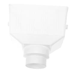 COOLHIYA PVC Rainwater Diverter Downspout Connector for Outdoor Drainage Adapter for Gutter System Removable Design for Easy Installation and Leak Prevention