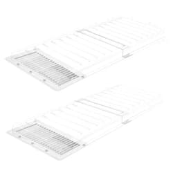 Touri 2 Pack Magnetic Air Vent Extender for Under Furniture, Thick PET Material, Fits 10