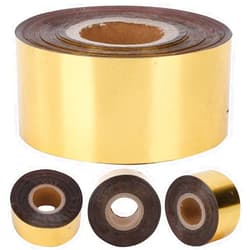 Yinuoday Hot Stamping Foil Paper with 1.2 x 400ft, Hot Foil Stamping Paper for Leather Bronzing Machine PU Heat Transfer Anodized Gilded Paper DIY Decoration for Cloth Package Box