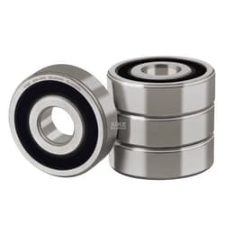 XiKe (4 Pack) 626-2RS Double Sealed Deep Groove Ball Bearings, 6x19x6mm, Pre-Lubricated for High RPM, Chrome Steel P6, ABEC 3
