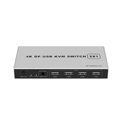 ALYYDBG Displayport KVM Switch 1 Monitor 2 Computers, ALYYDBG 4K USB Displayport KVM Switcher Supports 2 Computers share 1 Monitor via same keyboard mouse at 4K@60Hz 2K@144Hz