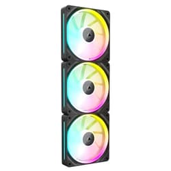 CORSAIR iCUE Link LX120 RGB 120mm PWM Fans Triple Pack – Dual Light Loops – Includes iCUE Link System Hub – CORSAIR AirGuide Technology – Black