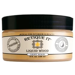 Retique It New and Improved Formula Liquid Wood Coatings - Stainable Primer - Paint It then Stain it (Light Wood, Small)