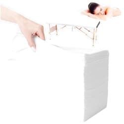 DIMEGON 100PCS Disposable Massage Table Sheets, 71” x 31.5” Disposable Massage Bed Covers, Breathable Non-Woven Fabric Tattoo Bed Sheets, Single Use Hygiene Sheet for SPA Centers, Beauty Salons, Hotels