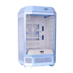 Thermaltake Tower 250 Hydrangea Blue Mini-ITX Mini Tower; 2x120mm CT Fans Included; 360mm Radiator Support; 360mm GPU Clearance; Dual Chamber; CA-1Z9-00SFWN-00