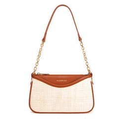 Missnine Shoulder Bag for Women Small Purse Trendy Clutch Hobo Bag Vegan Leather Mini Handbag with Zipper Closure