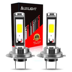 AUXLIGHT H7 H7LL LED Fog Light Bulbs 6000K Xenon White, Super Bright High Power COB Chips LED Fog Daytime Running Lights DRL Bulbs Replacement for Cars, Trucks (Pack of 2)