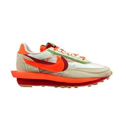 Nike x Sacai x Clot LDWaffle - Net / Orange Blaze / Deep Red / Green Bean