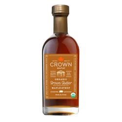 Crown Maple Brown Butter Flavor Organic Maple Syrup, Gluten Free, No Preservatives, Non-GMO Pancakes, Waffles, and French toast Breakfast Topping, 8.5 Fl Oz (Pack of 1)