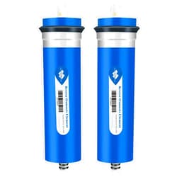 Membrane Solutions 400 GPD RO Membrane, Reverse Osmosis Membrane, RO Membrane Replacement, Reverse Osmosis Filter Replacement for Under Sink Home Drinking RO Water Purifier System (2 PACK)