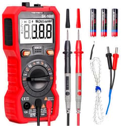 Beaquicy Digital Multimeter Tester, TRMS 4000 Counts Volt Meter Auto-Ranging Fast Tester, Measures Voltage Current Resistance Diodes Continuity Capacitance Frequency Live Wire Temperature with NCV by Beaquicy