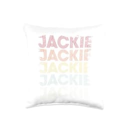 Vintage Jackie Gifts & Accessories Jackie Retro Style Throw Pillow, 16x16, Multicolor