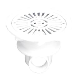 FUDGIO Buachois Pool Main Drain, SP-2850C G2 Internal Thread White Swimming Pool Drain Outlet Plastic Pool Return Port, 8.3x6.1in