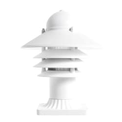 KastLite White Nautical Post Walkway Lamp with Pier Mounting Base | 10