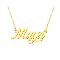 Aoloshow Personalized Name Necklace Custom Any Name Necklaces Jewelry for Womens New Mom Bridesmaid Gift
