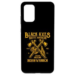 Native American Indian Warriors Schwarze Äxte Galaxy S20+ Black axes Indian warriors from East Arizona Case
