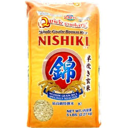 Nishiki Brown Rice Quick Cooking, 5-pounds